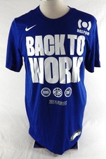 2024-25 Detroit Pistons Ausar Thompson #9 Game Used Blue Shirt NBA Playoffs 4