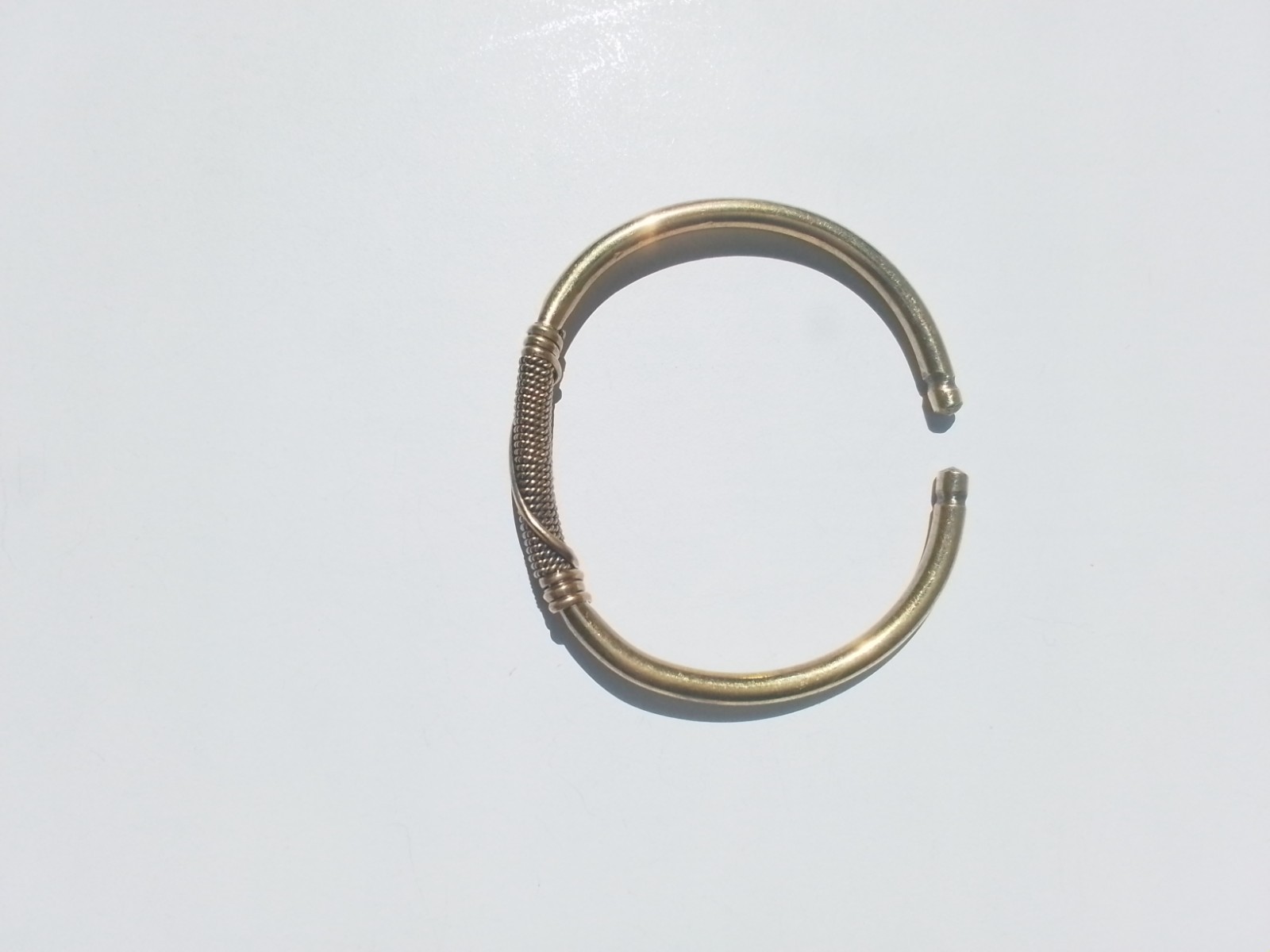 ADJUSTABLE BRASS BRACELET/ BANGLE - image 8