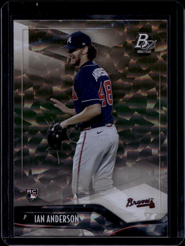 2021 Bowman Platinum Ian Anderson #3 Ice Foil Atlanta Platinum Ian Anderson #3 Ice Foil RC Atlanta Braves