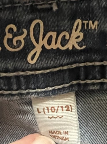 Cat & Jack Girls' Jean Denim Overalls Jumpsuit Straight Leg, Light Wash Sz L - Picture 7 of 12