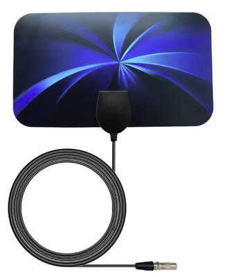 DVB-T2 Flachantenne HD 4K 1080P TV Zimmerantenne VHF/UHF 3m Kabel