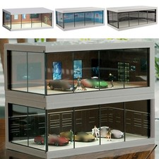 1:64 Display Case for Hot Wheels Cars with USB Lights Diecast Model Car Storage