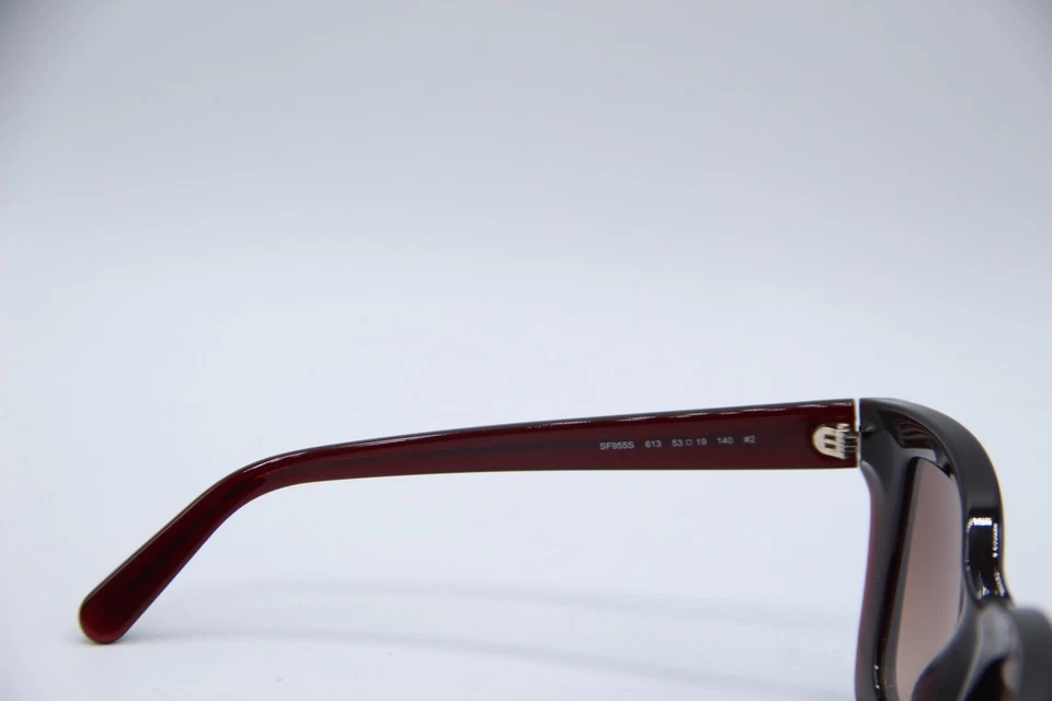 NOVO ÓCULOS DE SOL SALVATORE FERRAGAMO SF 955S 613 BORGONHA DEGRADÊ AUTÊNTICO 53-19 - Imagem 3 de 4