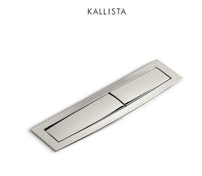 KALLISTA P70314-00-AD Foundations Dual Flush Toilet Actuator Nickel Silver