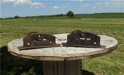 Vintage Barn Door Pocket Hardware Rolling Track Kit Architectural Salvage-image