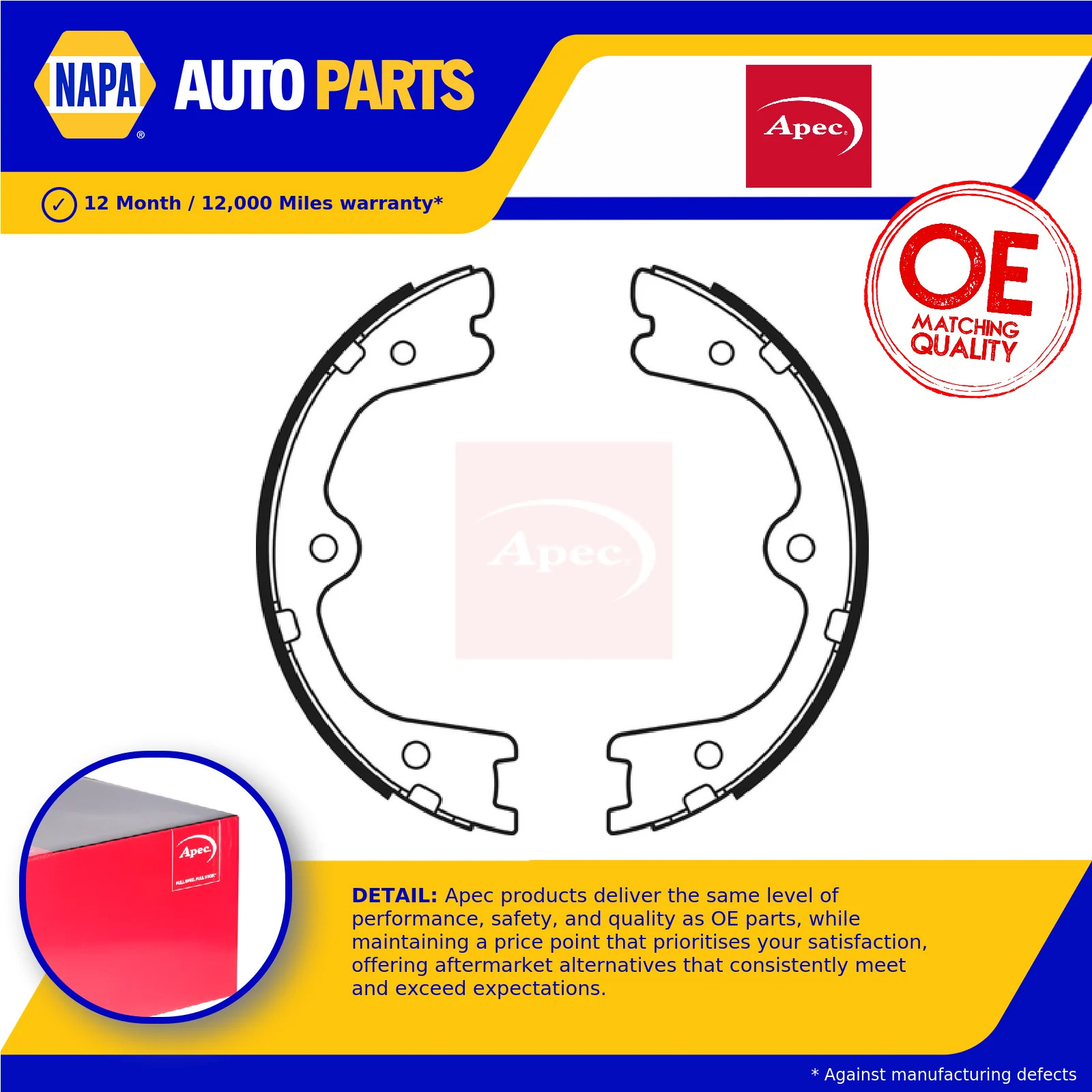 Handbrake Shoes Set fits NISSAN MURANO Z50 3.5 03 to 08 VQ35DE Parking Apec New