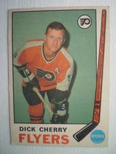 1969-70 O-PEE-CHEE #173 DICK CHERRY ROOKIE CARD PHILADELPHIA FLYERS!!. rookie card picture