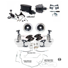 1958-1968chevy Impala 2 Drop Disc Brake Kit Lines Wilwood Calipers Master