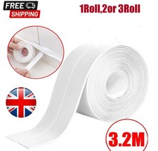 Waterproof Kitchen Bathroom Adhesive PVC Sealing Tape Sink Caulk Strip Corner UK