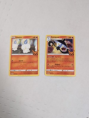 Litwick,  Lampent Pokémon Card Evolution Line Trick or Trade Halloween 2022 NM