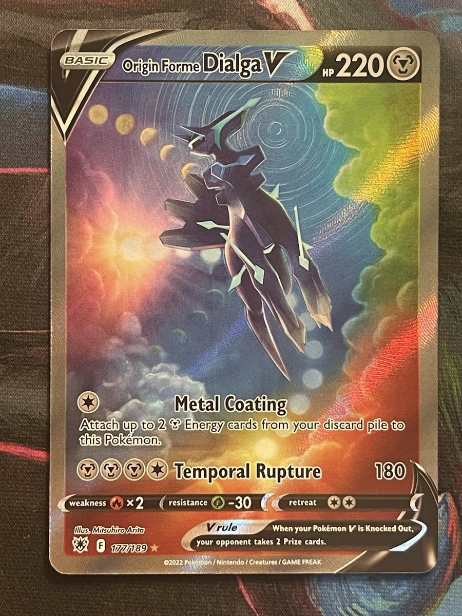 dialga v pokemon card value Origin Forme Dialga V 177/189 Astral Radiance Ultra Rare Pokemon Card