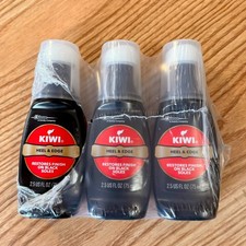 Kiwi Heel Edge Black - Restores Finish on Black Soles - 3 Pack