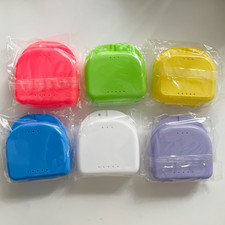 Dental Orthodontic Retainer Denture Storage Box Case Mouthguard Container Colors