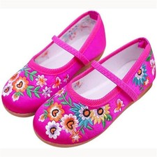 Encanto Mirabel Isabela Shoes Girl Costume Embroidery Ballerina Flats Shoes Gift