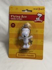 NJ CROCE PEANUTS SNOOPY FLYING ACE BENDABLE POSEABLE FIGURE KEY CHAIN NIB — photo 1