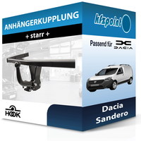 Hook AnhäNgekupplung Starr Passend FüR Dacia Sandero 06.2008-12.2012 Neu