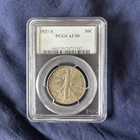 1937 S 50C PCGS AU50- LIBERTY WALKING