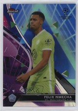 2021 Topps Finest UCL Blue/Aqua Vapor Wave Refractor 61/99 Felix Nmecha #75 z3b