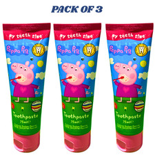 Peppa Pig Kids Toothpaste Bubblegum Fluoride 75ml Age 3+ PACK OF 3 42.00 per litre