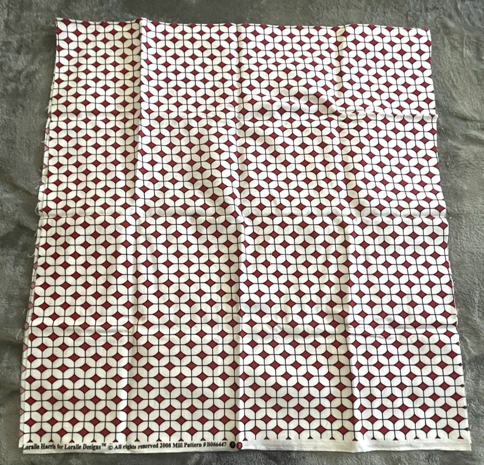 Loralle Harris for Loralle Designs 2008 Mill Pattern #B086447 Cotton 20 in x 42 - Image 2 of 4