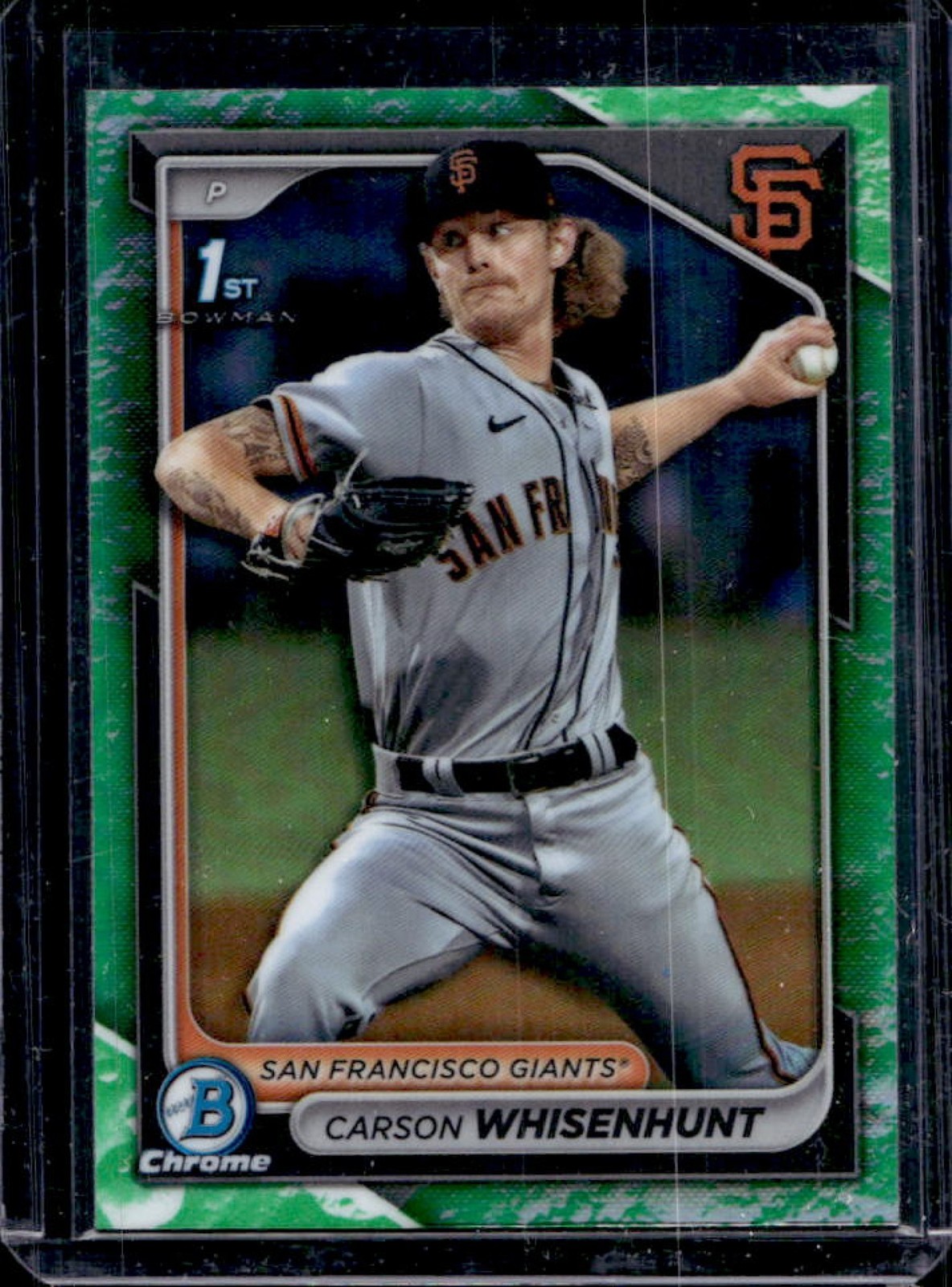 2024 Bowman Carson Whisenhunt Chrome Lunar Glow Refractor 1st #BCP-96 Giants