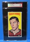 1964-65 Topps Tall Boys #73 Short Print, CHICO MAKI, Chicago Black Hawks, KSA 4