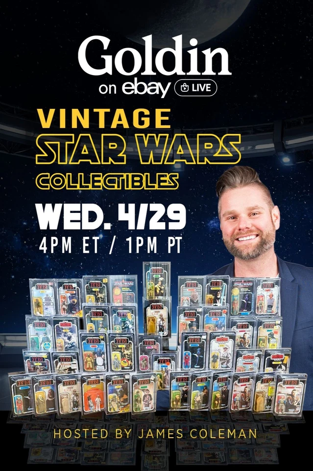 VINTAGE STAR WARS SHOW! $1 STARTS! Live auction of toys & collectibles!