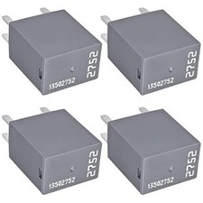 13502752 Set of 4 , 12VDC 30A 4 Pins Multi-Purpose Relay C Number of Items: 4