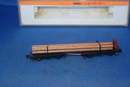 Arnold Rapido 'N' 4439 Holzstangen Ladegestellwagen (verpackt,) #20 | Zustand: Used