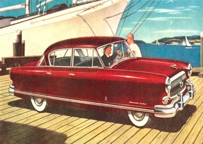 Vintage Auto Poster Wandbild - klassische nautische Dockszene Wohnkultur
