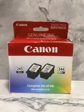 Canon Genuine PG-245  CL-246 Black  Color Ink Cartridges Sealed