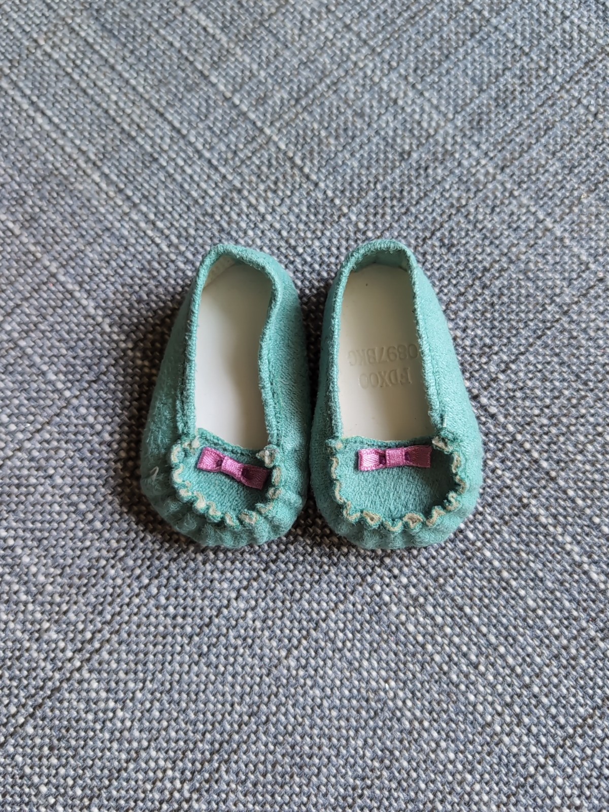 Teal Moccasins Mix & Match Shoes for Truly Me American Girl Doll Outfits-image