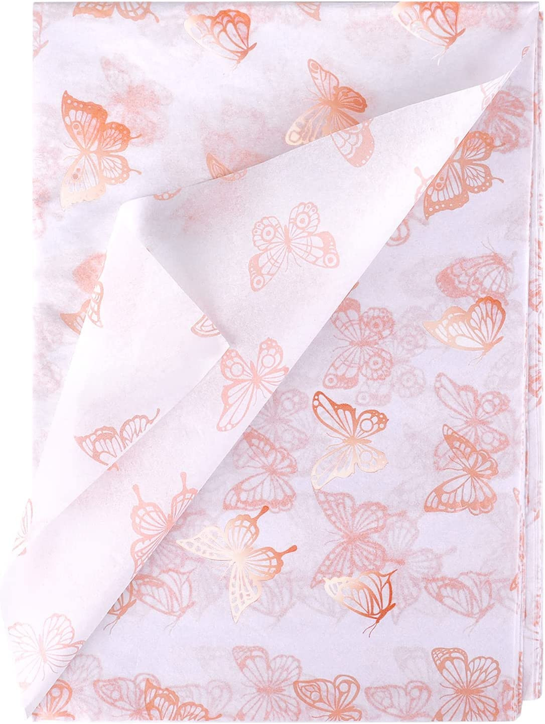 30Pcs 35 X 50Cm/ 13.8 X 19.7 Inch Butterfly Tissue Paper, Ro