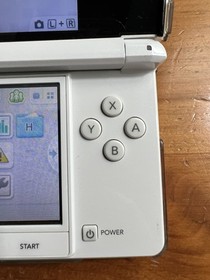 Nintendo 3DS - Ice White Handheld System - Read Description! - Kingdom Hearts