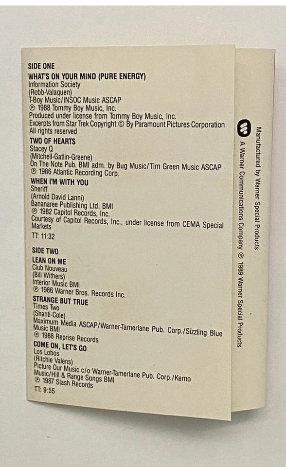 Cocoa Puffs presents - Sonny's Top Tunes 1989 Cassette! General Mills music NEW! - Image 4 of 4