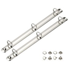 A4 3 Hole Ring Binder Mechanisms, 2 Set 0.63" D Ring Binder Planner, 20mm Silver