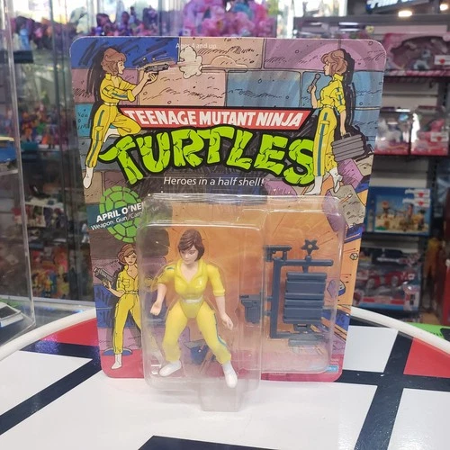 TMNT Vintage Playmates APRIL O'NIEL 10 Back 1988 Unpunched New On Card MOC r