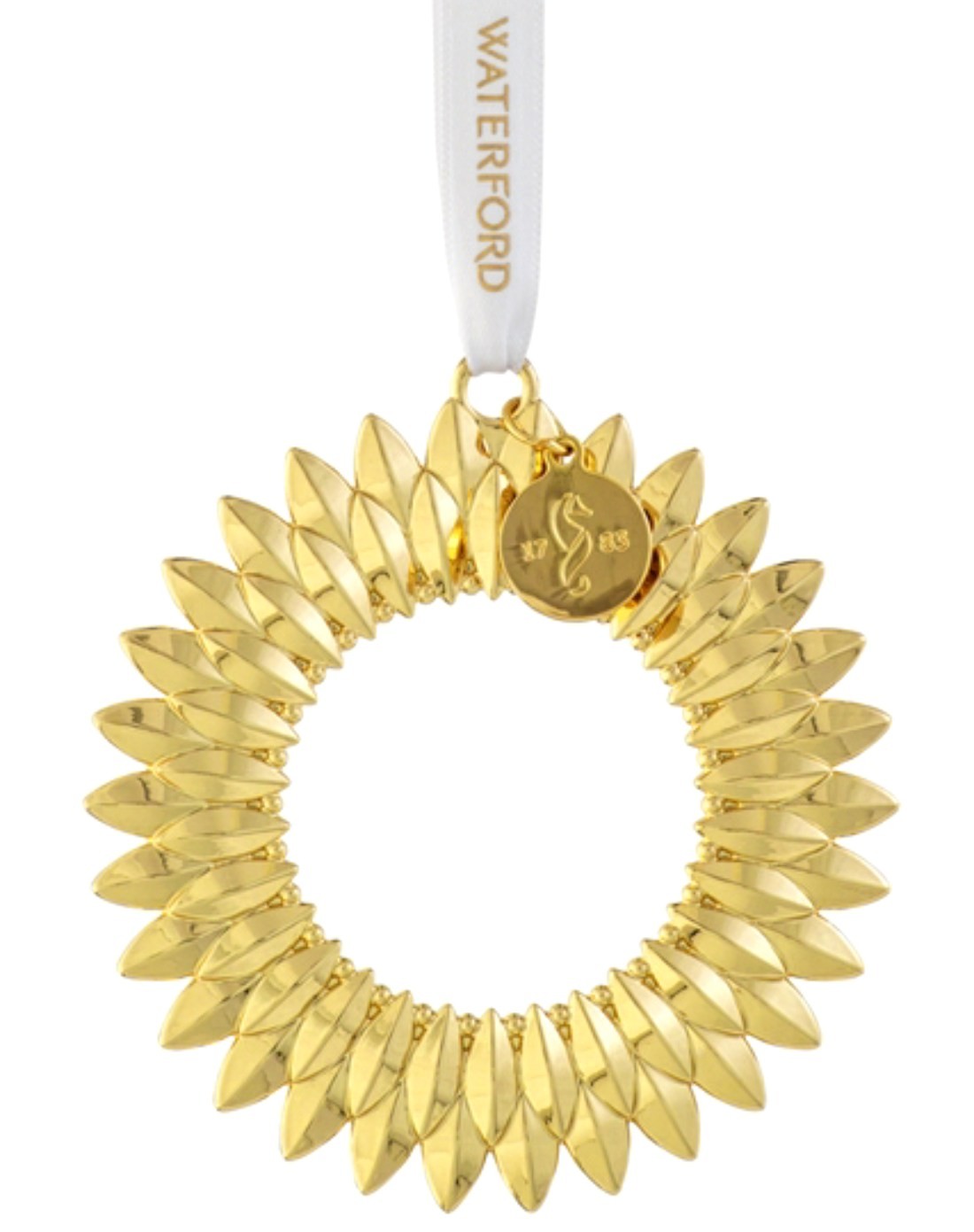 Waterford Golden Wreath Christmas Ornament 2022