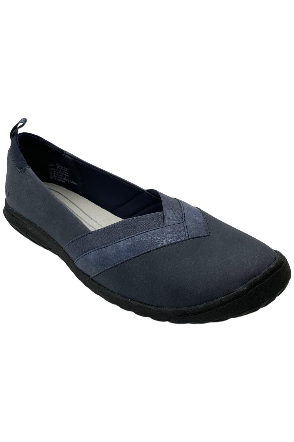 Jambu Women's Salma Step-In Flat Navy Shimmer