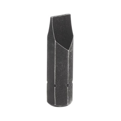 SL8 Magnetic Slotted Screwdriver Bit 5/16'' Hex Shank 32mm Length S2, Black