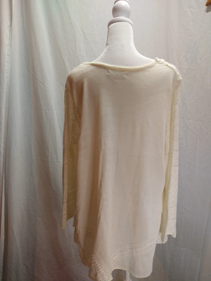 Top de ganchillo John Paul Richard para mujer XL costero ropa de playa resort festival casa de campo Foto 4 de 4