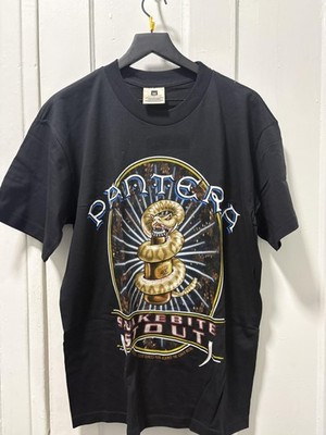 Vintage Pantera Shirt Mens Large Black Snakebite Stout Band Tee