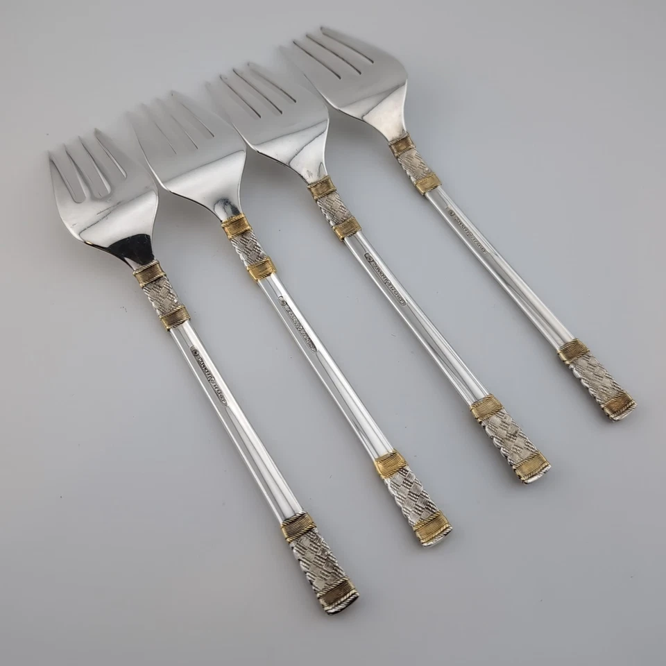 Wallace Golden Aegean Weave Sterling Silver Salad Forks - 6 3/4" - Set of 4 - Image 2 of 3