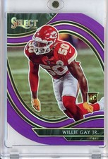 2020 Panini Select #396 Willie Gay Jr. Purple Prizm Die Cut