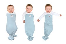The Ollie Swaddle Adjustable Baby for Newborns One Size, Sky