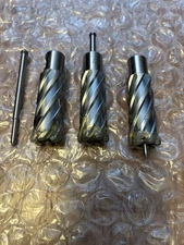 Slugger by FEIN Annular Cutters – 3 LOT BUNDLE – 15/16” x 2” With Pilot Pins