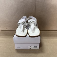 Guess - Womens White 6.5 Los Angeles Rainey T-Strap Thong SEE DESCRIPTION