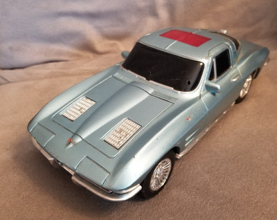 1963 Chevy Corvette Stingray Coupe ToyMax Remote Control 1/24 Silver Blue Met.