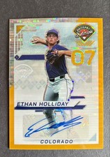 2025 Panini Prospects Ethan Holliday Gold Pulsar Prizim Auto 5/10