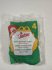 1996 McDonald  s Happy Meal Toy Mattel Barbie Happy Holidays Barbie Fig. 4 NIP